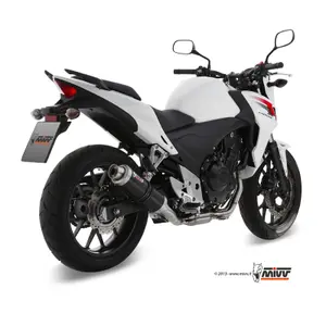 Silencer Moto GP Brushed Stainless Steel Mivv Honda CB500F/CB500X/CBR500R image-0