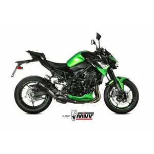 Silencer Motorcycle Cap Stainless Steel Mivv Kawasaki Z900 MK3 Steel Black image-0