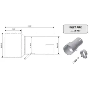 Exhaust Spare Parts Connecting Pipe Mivv MIVV image-0