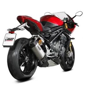 Silencer for motorcycle Mivv SR-1 Triumph Speed Triple 1200 Rr image-0