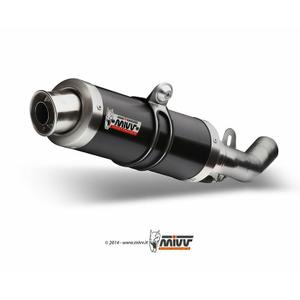 Scarico moto silenzioso in acciaio inox spazzolato Mivv GP Kawasaki Z1000