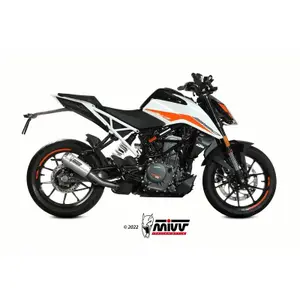 Motorradauspuff Mivv MK3 Slip-On acier inoxydable - KTM 125 / 390 Duke