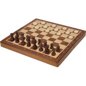 Foldable chess and checkers Mixlore image-0