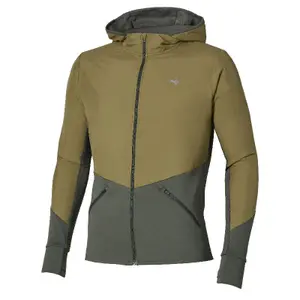 Vattentät jacka med huva Mizuno Active Hybrd