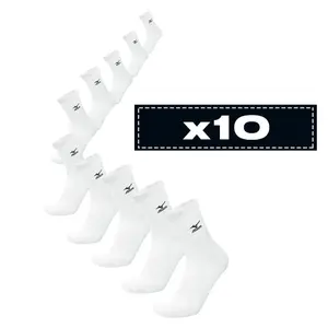 Pack of 10 pairs of socks Mizuno Volley Blanc