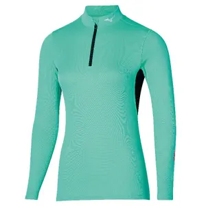 Camisola de manga comprida com fecho de correr para mulher Mizuno Breath Thermo Mid Weight image-0