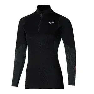 Damska koszulka z długim rękawem i zamkiem błyskawicznym Mizuno Breath Thermo Merino Wool image-0