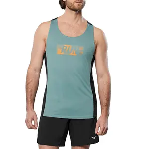 Camiseta de tirantes Mizuno Active dryaero graphic image-4