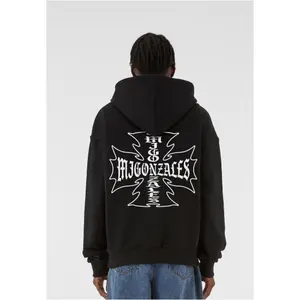 Oversized Hoodie MJ Gonzales MJG Heav Iron Cross image-4