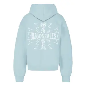 Sudadera oversize con capucha MJ Gonzales MJG Heav Iron Cross image-3