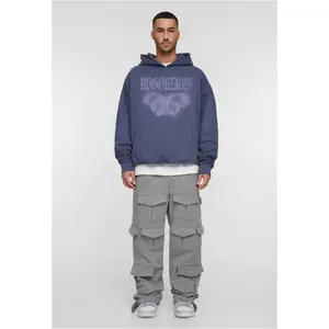 Oversized hooded sweatshirt MJ Gonzales Heavy - Butterfly Illusion image-1