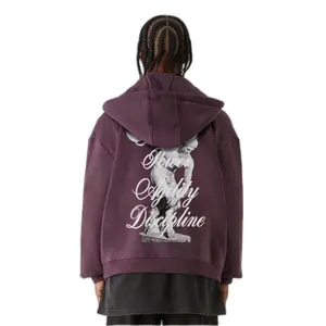 Oversized hoodie με φερμουάρ MJ Gonzales Discipline Dynasty image-2