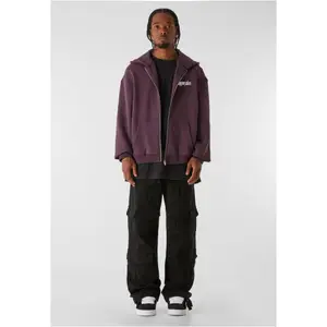 Oversized hoodie με φερμουάρ MJ Gonzales Discipline Dynasty image-1