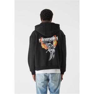 Oversized zip-up hoodie MJ Gonzales Burning Wings image-1