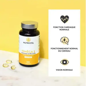 Complemento alimenticio de Omega 3 - 120 cápsulas Nutrivita image-3