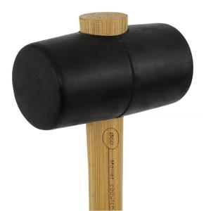 Punta del mazzuolo in gomma 50 manico di frassino MOB image-0