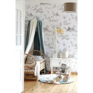 Crib canopy Moi Mili "Cirque bleu" image-4