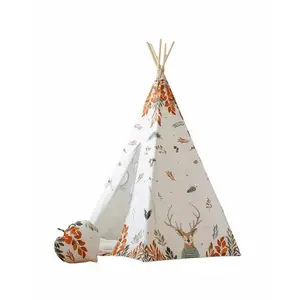 Children's teepee and carpet set Moi Mili "Amis de la forêt" image-0