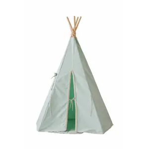 Tipi with pompons Moi Mili "Mint Fog" image-0