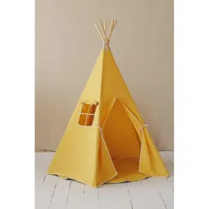 Tienda tipi de lino para niños Moi Mili Honey image-4