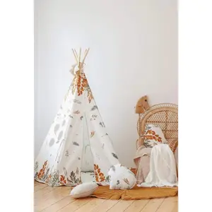 Children's teepee and carpet set Moi Mili "Amis de la forêt" image-1
