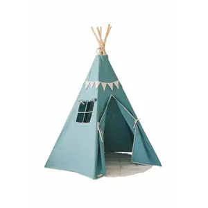 Tipi-Set mit Girlande und Kinderteppich Moi Mili "Étoile d'or" image-0