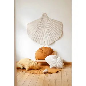 Tapete de folhas de veludo ginkgo para crianças Moi Mili "Crème" image-2