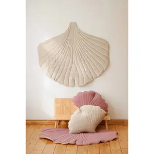 Tapete de folhas de veludo ginkgo para crianças Moi Mili "Crème" image-3