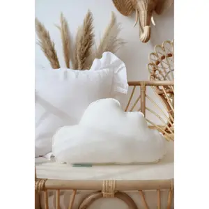 Linen cloud pillow Moi Mili White image-1
