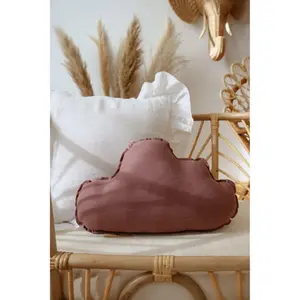 Linen cloud pillow Moi Mili Marsala image-1