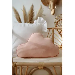 Oreiller nuage en lin Moi Mili Light Pink image-1