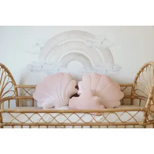 Oreiller nuage en lin Moi Mili Light Pink image-4