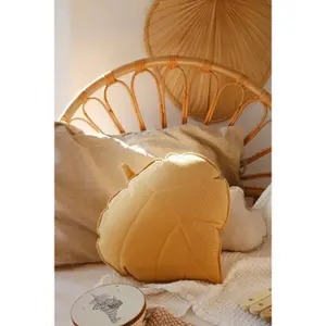Almohada de hojas de terciopelo Moi Mili Honey image-2