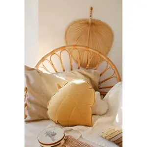 Almohada de hojas de terciopelo Moi Mili Honey image-3