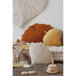 Almohada de hojas de terciopelo Moi Mili Honey image-4