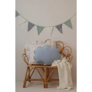 Cuscino in lino Moi Mili Baby Blue image-1