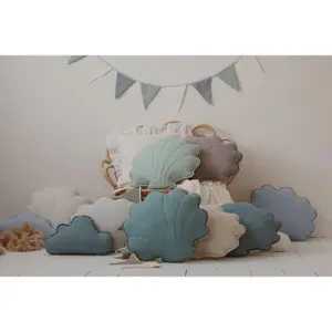 Cuscino in lino Moi Mili Baby Blue image-3