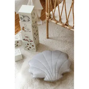 Velvet pillow Moi Mili Silver Pearl image-1