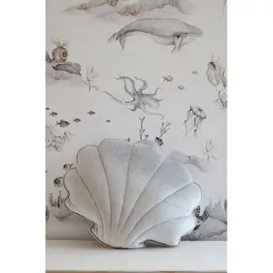 Velvet pillow Moi Mili Silver Pearl image-2