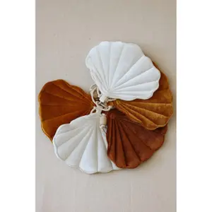 Samtgirlande mit Muscheln Moi Mili Gold Pearl image-2