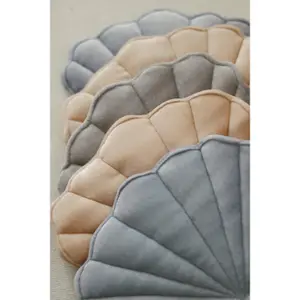 Samtgirlande mit Muscheln Moi Mili Blue Pearl image-4