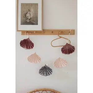 Velvet garland with shells Moi Mili Cosmic Pearl image-3