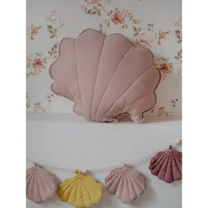 Linen garland with shells Moi Mili Marsala image-3