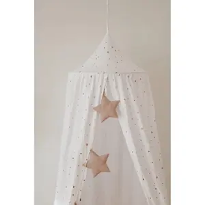 Linen garland with stars Moi Mili Pink Star Dust image-1