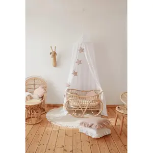 Linen garland with stars Moi Mili Pink Star Dust image-4