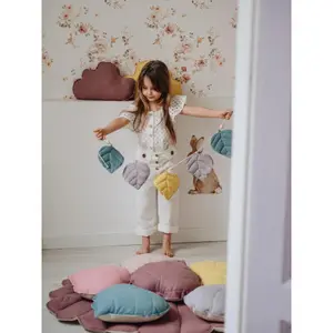 Linen garland with leaves Moi Mili Eye of the Sea image-2