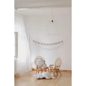 Fluwelen slinger met halve maantjes Moi Mili Silver Pearl image-3