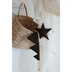 Crown and wand Moi Mili Black Sequins image-0