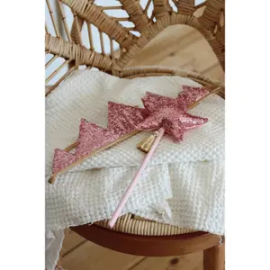 Crown and wand Moi Mili Pink Sequins image-4