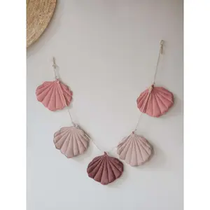 Garland with shells Moi Mili Powder pink image-3